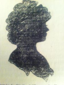 Dibujo de silueta atribuida a Cécile, encontrado en los archivos de Dux.