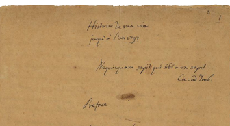 Original de la primera página del Manuscrito