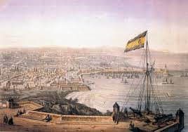 Barcelona, finales Siglo XVIII, vista desde Montjuic