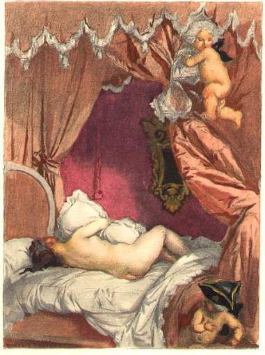 "Dear heart, I am going to hurt you more than that." "I am sure of it; but let nothing stop you. What a difference between you and my pillow." "Your pillow? Are you joking? Tell me what you mean." "It's just silliness. These last four or five nights I couldn't get to sleep unless I held a big pillow in my arms and kissed it over and over and imagined it was you." 3-266